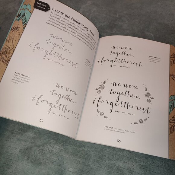 Book Large Format Calligraphy Creative Lettering and Beyond Luxury Crafting - Picture 8 of 16